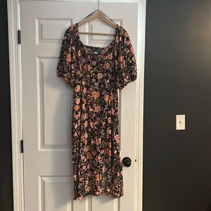 Old Navy Floral Smocked Back Dress